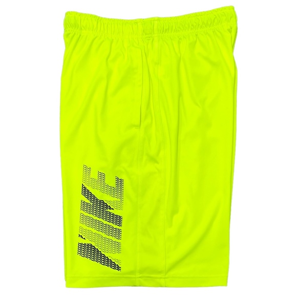 NIKE NEON YELLOW DRI-FIT ACTIVE ATHLETIC SHORTS - Picture 3 of 13